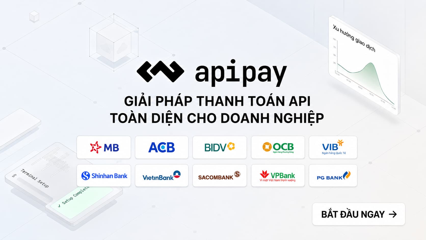 Cổng API thanh toán ngân hàng Việt Nam | ApiPay